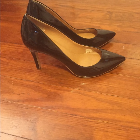 JCrew black patent pumps heels 7 - Picture 2 of 6